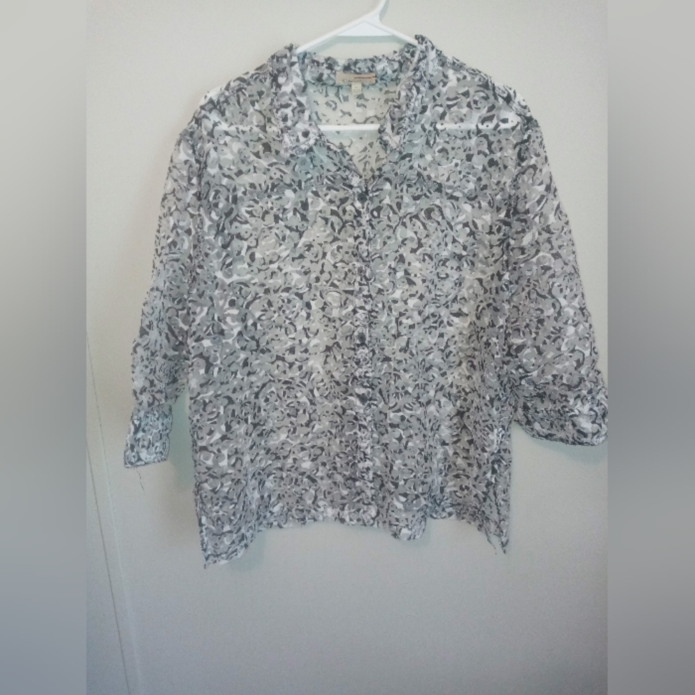 Women's Choices size xl sheer blouse